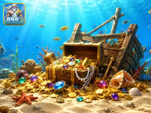 Tangkapan layar Cannon Fishing di 666i saat permainan berlangsung